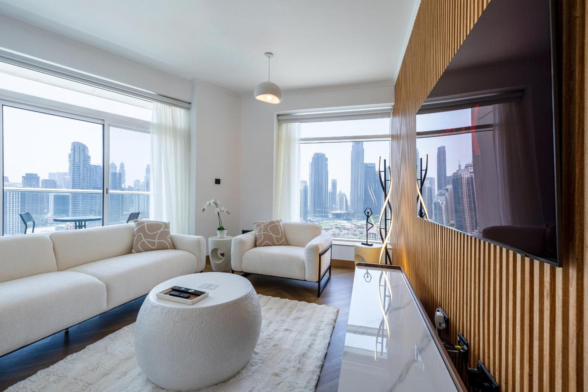Upgraded Apartment With Stunning Burj Khalifa View Dubai Exterior photo